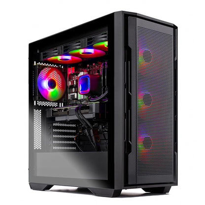 Skytech Gaming Rampage Desktop PC, Intel Ultra 7 265K 3.9 GHz(5.4 GHz Turbo), NVIDIA RTX 5060 Ti 8GB, 1TB Gen4 NVMe SSD, 32GB DDR5 RAM 5200 RGB, 850W Gold ATX 3 PSU, 360mm ARGB AIO, Wi-Fi, Win 11